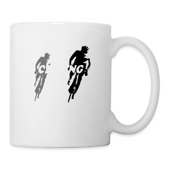 Radfahren - Tasse - Weiß - Rechts