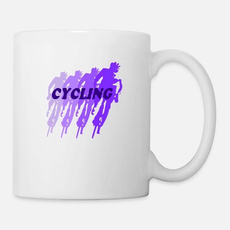 Radfahren - Tasse - Weiß