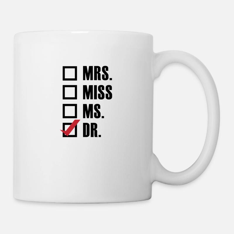 Doctorant étudiant cadeau - Mug blanc - blanc