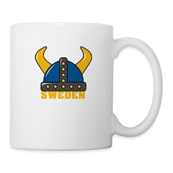 Sweden Viking kleiner Schwede ich liebe Schweden - Tasse - Weiß - Rechts