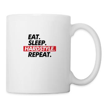 Manger Sommeil Hardstyle Répéter - Mug blanc - blanc - Droite