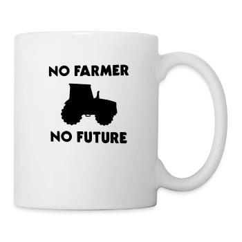 Pas d'agriculteur Pas de futurs agriculteurs qui se disent mariés - Mug blanc - blanc - Droite