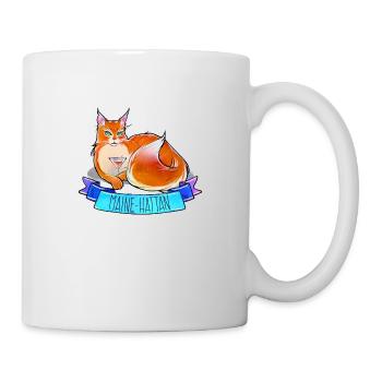 Manhatten + Katze = Mainehatten - Tasse - Weiß - Rechts