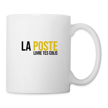 la poste livre tes colis - Mug blanc - blanc - Droite
