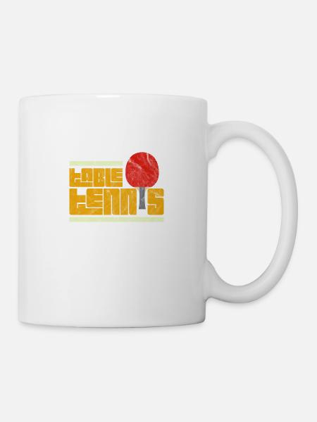 Tennis de table - Mug blanc - blanc