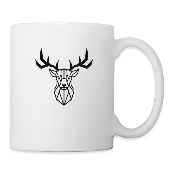 Minimalistic - Deer / Hirsch - Tasse - Weiß - Rechts