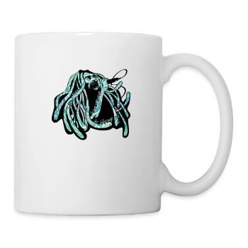rastaman logo lettering - Mug - white - Right