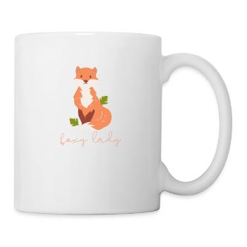 Fuchsliebhaber Geschenk Foxy Lady - Tasse - Weiß - Rechts