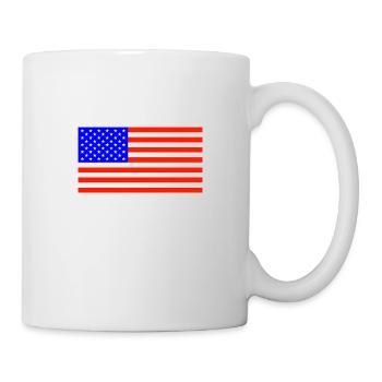 USA flage, USA Flaggem United States of America - Mug blanc - blanc - Droite
