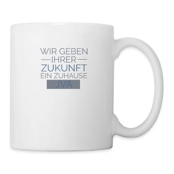 Wir geben ihrer Zukunft ein Zuhause - JVA Knast - Tasse - Weiß - Rechts
