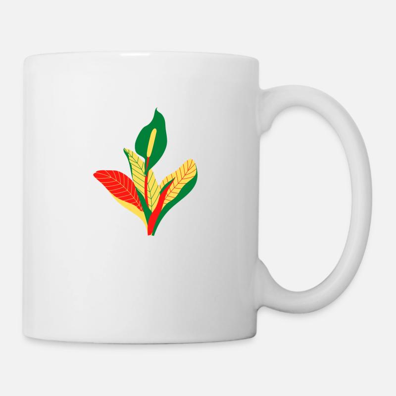 anthurium - Mug blanc - blanc