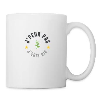 je peux pas je suis bio - Mug blanc - blanc - Droite