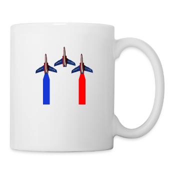 Patrouille de France airshow air force - Mug - white - Right