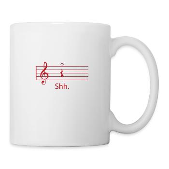 Noten Gitarre Musik Geschenk - Tasse - Weiß - Rechts