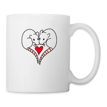 Coeur de souris - Mug blanc - blanc - Droite