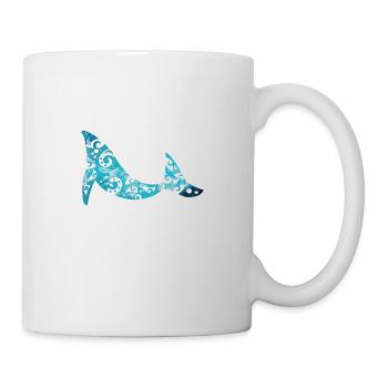 Maori Humpback Whale Polynesia Tribal Tattoo Gift - Mug - white - Right