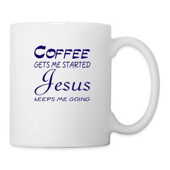 Jesus Christ God Faith - Tasse - Weiß - Rechts