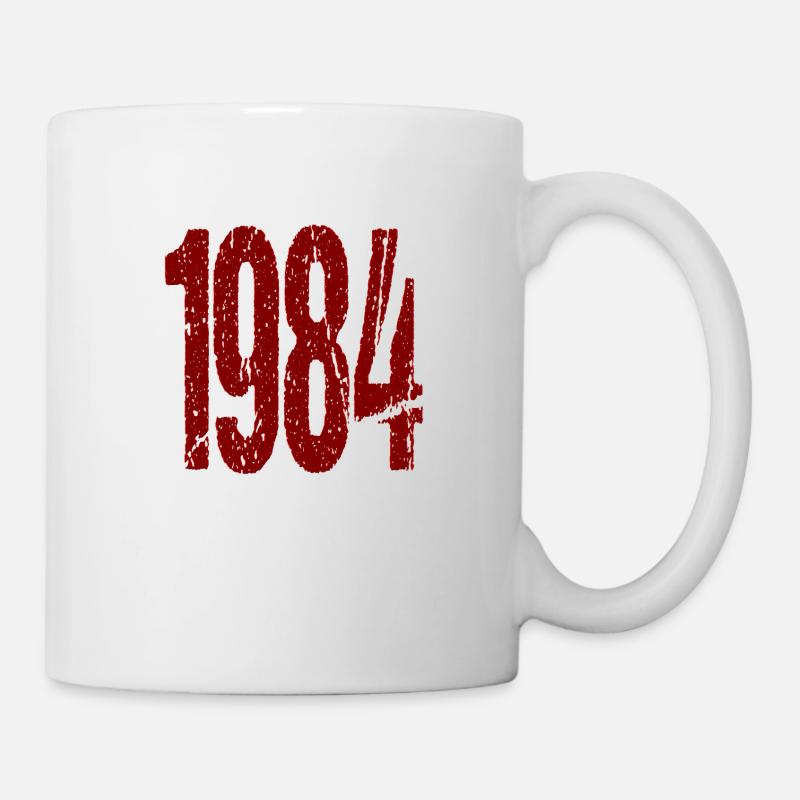 1984 Protest Demo Design - Tasse - Weiß