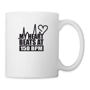 My Heart Beats At 150 BPM - Mug - white - Right