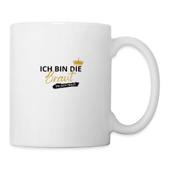 Je suis la mariée - Enterrement de vie de garçon Enterrement de vie de garçon - Mug blanc - blanc - Droite
