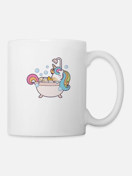 Unicorn in the bathtub - Mug - white