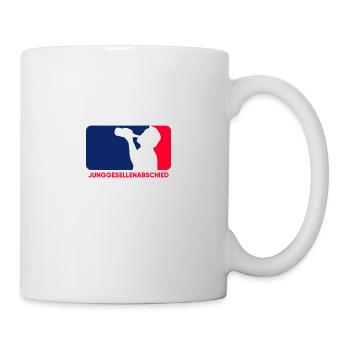 Junggesellenabschied Baseball-Style: MLB Logo - Tasse - Weiß - Rechts