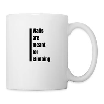 Les murs sont destinés à l'escalade - Mug blanc - blanc - Droite