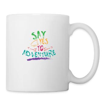 Travel Say Yes To Adventure Traveller Camper Gift - Mug blanc - blanc - Droite