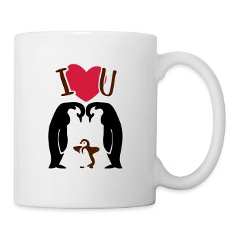 Famille de pingouins - Parents de pingouins - Mug blanc - blanc - Droite