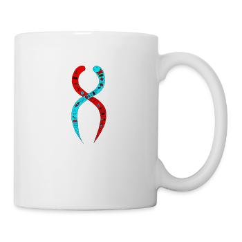 The 2 Ayahuasca snakes - Mug - white - Right