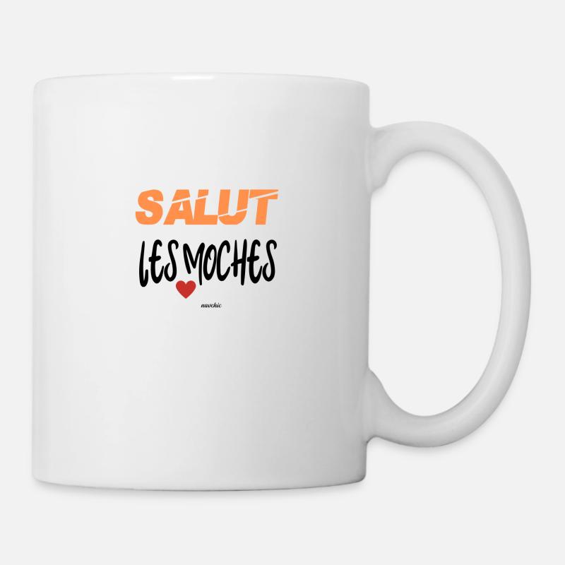 salut les moches - Mug blanc - blanc