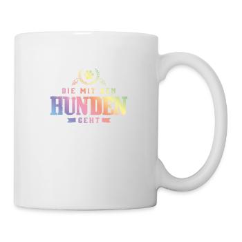 Die mit den Hunden Geht Pfote - Tasse - Weiß - Rechts