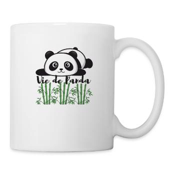 Ma vie de Panda - Mug blanc - blanc - Droite