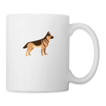 GERMAN SHEPHERD DOG - Mug - white - Right