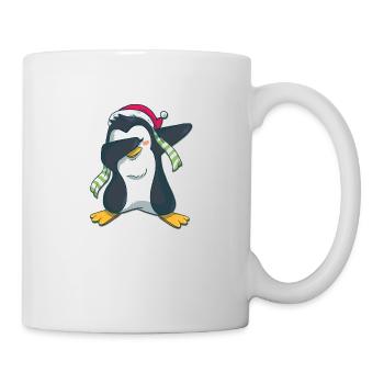 Pinguin dabbing - Tasse - Weiß - Rechts