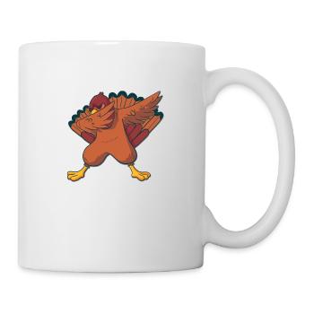 dabbing de dinde - Mug blanc - blanc - Droite