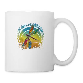 Libellule - Mug blanc - blanc - Droite