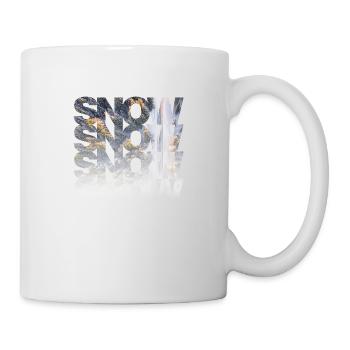 Snow Snow Snow Snow | Schnee Schnee Schnee Schnee - Tasse - Weiß - Rechts