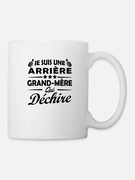 je suis une arrière grand mère qui déchire - Mug blanc - blanc