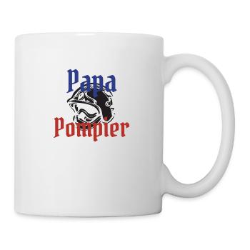 Papa pompier! - Mug blanc - blanc - Droite