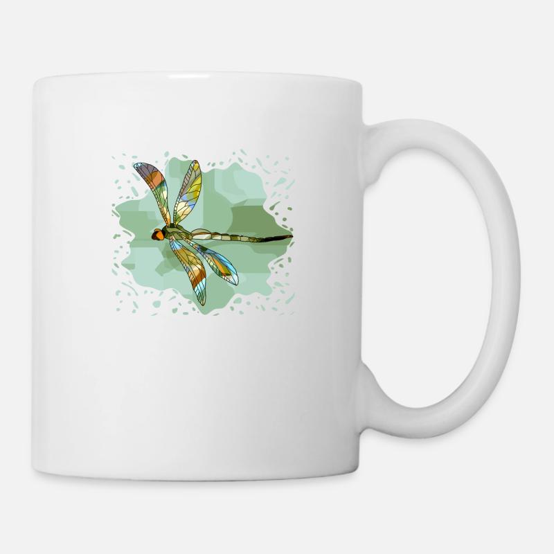 Libelle - Tasse - Weiß