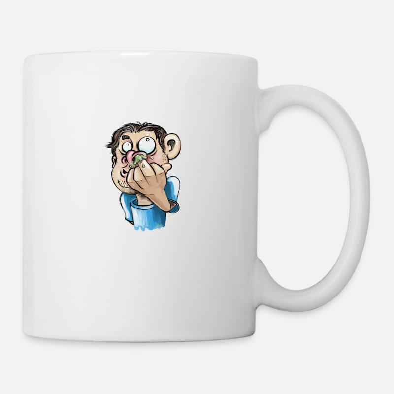 Popeln - Tasse - Weiß