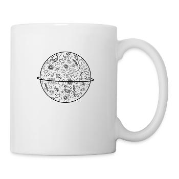Planète de la science - Mug blanc - blanc - Droite