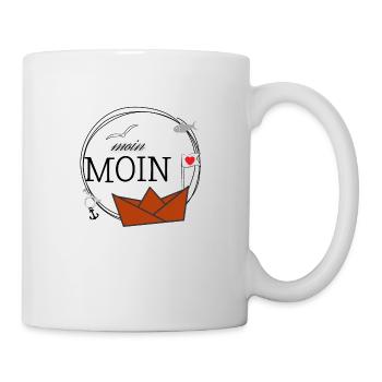 Moin Moin - Tasse - Weiß - Rechts