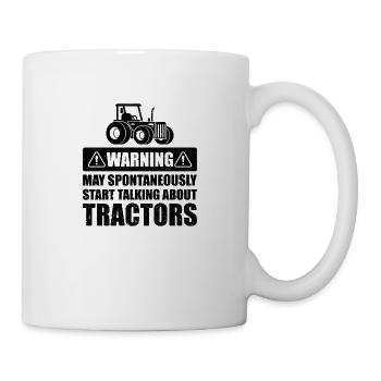 Warning may spontaneously start talking gift - Mug - white - Right