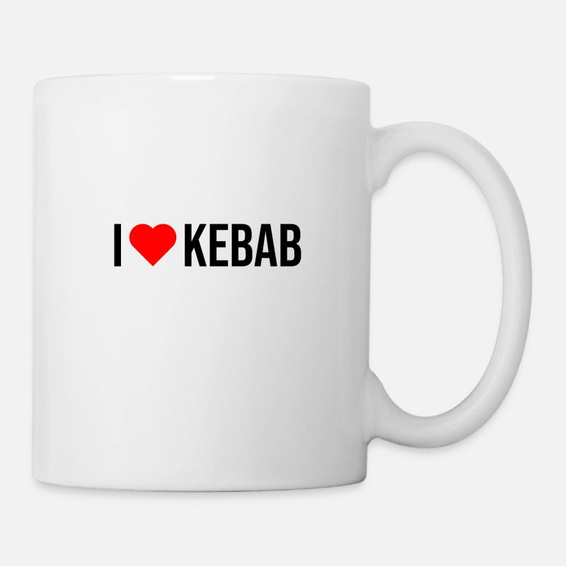 i like kebab - Mug - white