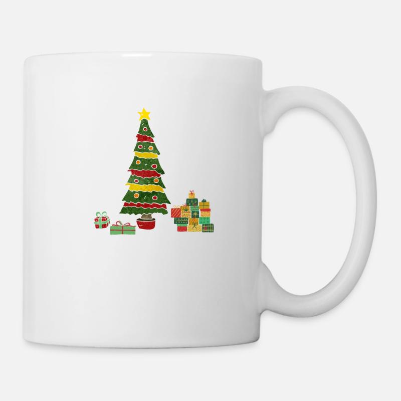 Weihnachtsbaum - Weihnachten - Tasse - Weiß