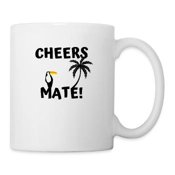 Cheers mate ! Tukan - Mug blanc - blanc - Droite