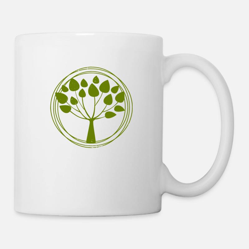 arbre de la vie - Mug blanc - blanc