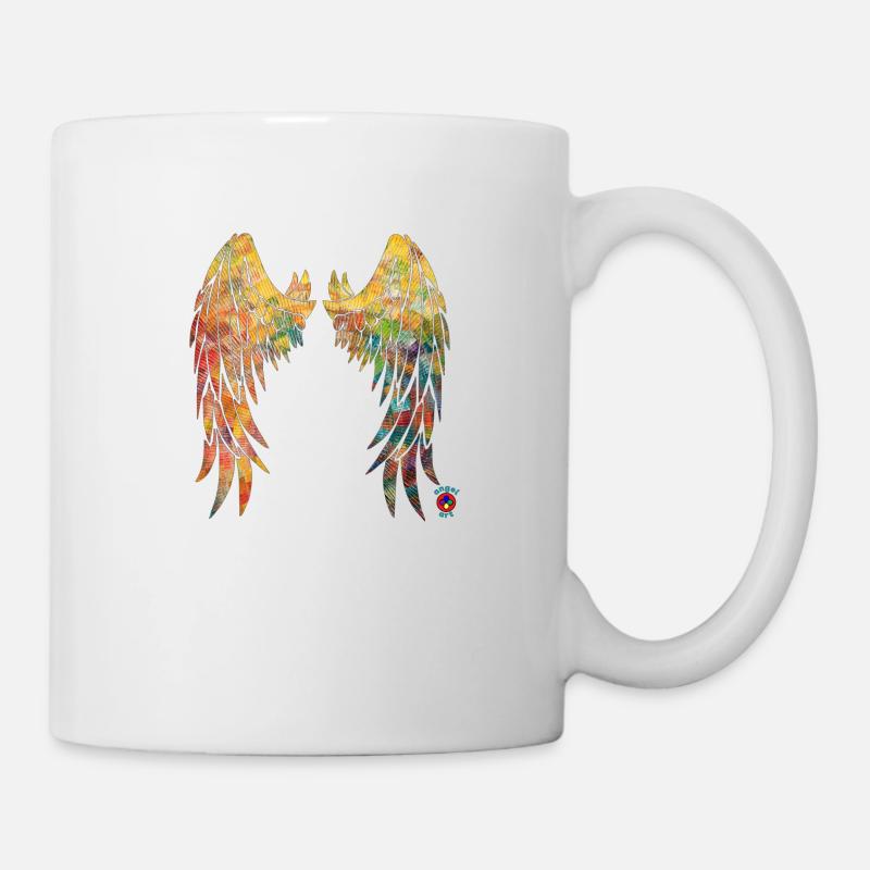 Angel wings 2 - energy art - Mug - white